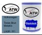 Preview: Volkswagen, Tossa Blue Metallic, LA5R / R1: 500ml Lackdose, von ATW Autoteile West.